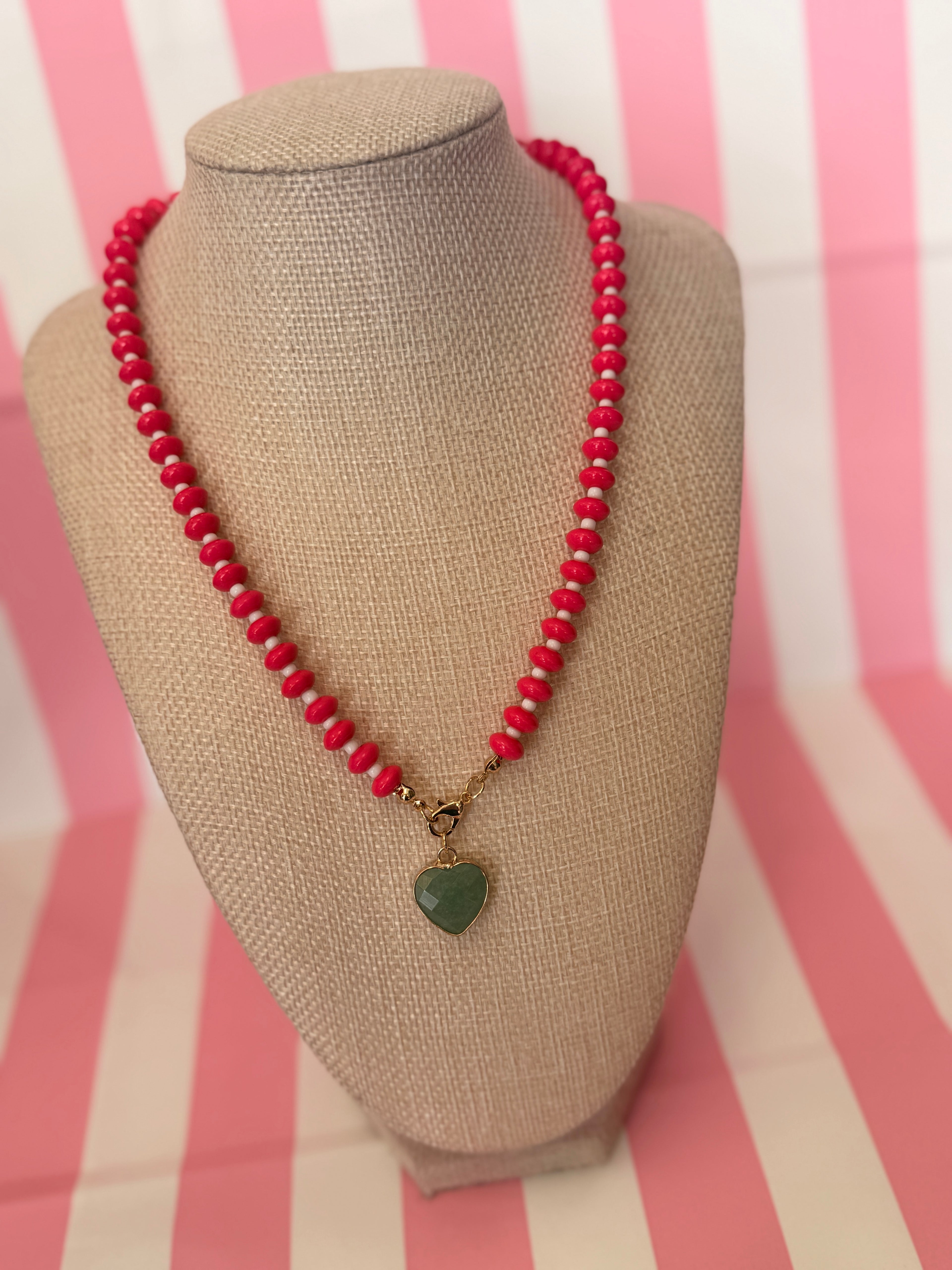 Beaded Heart Necklace