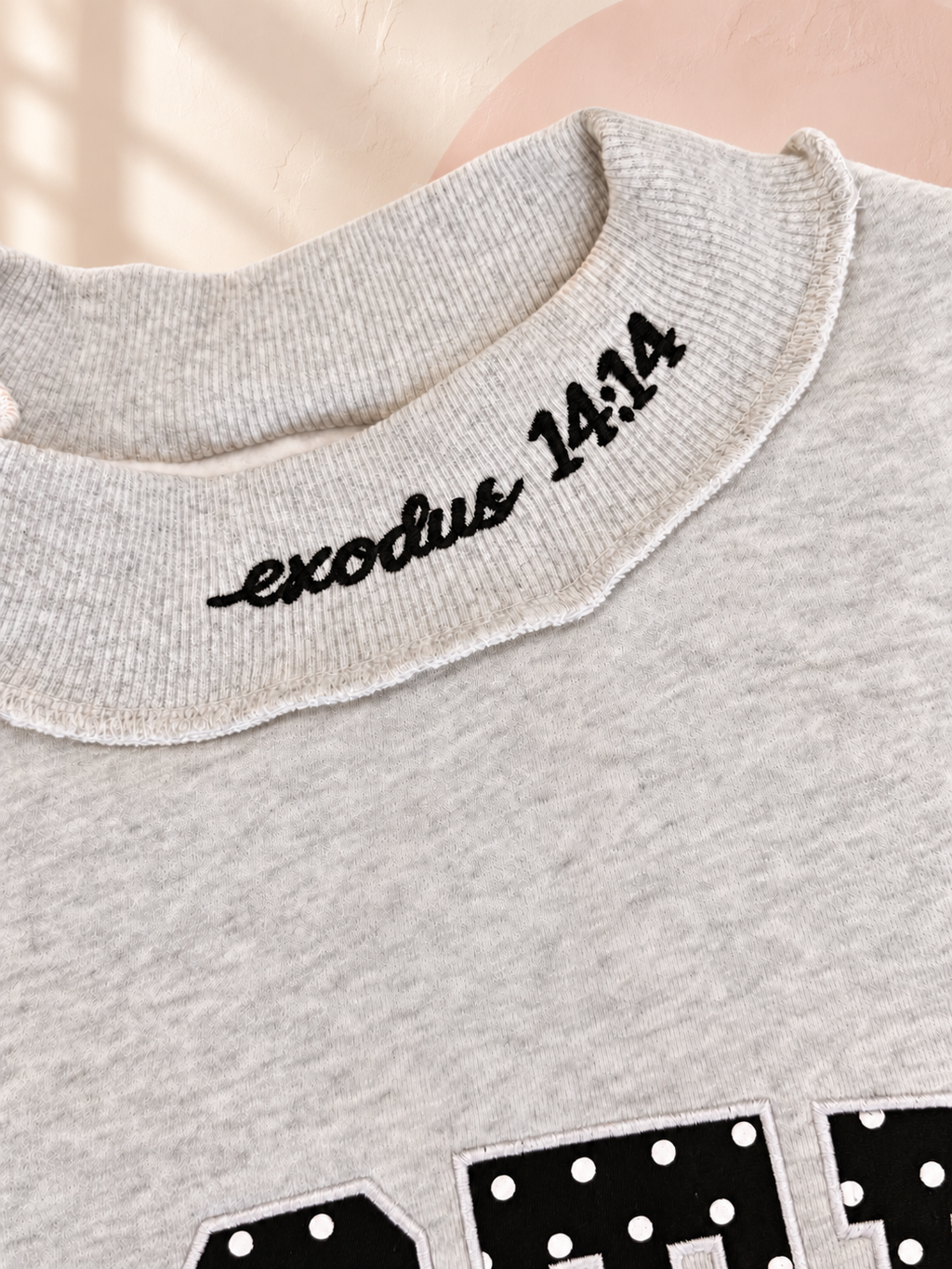 Be Still Polka Dot Mockneck