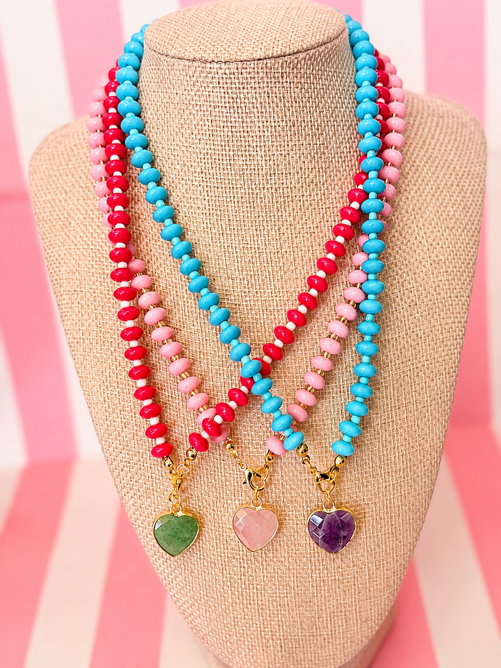Beaded Heart Necklace