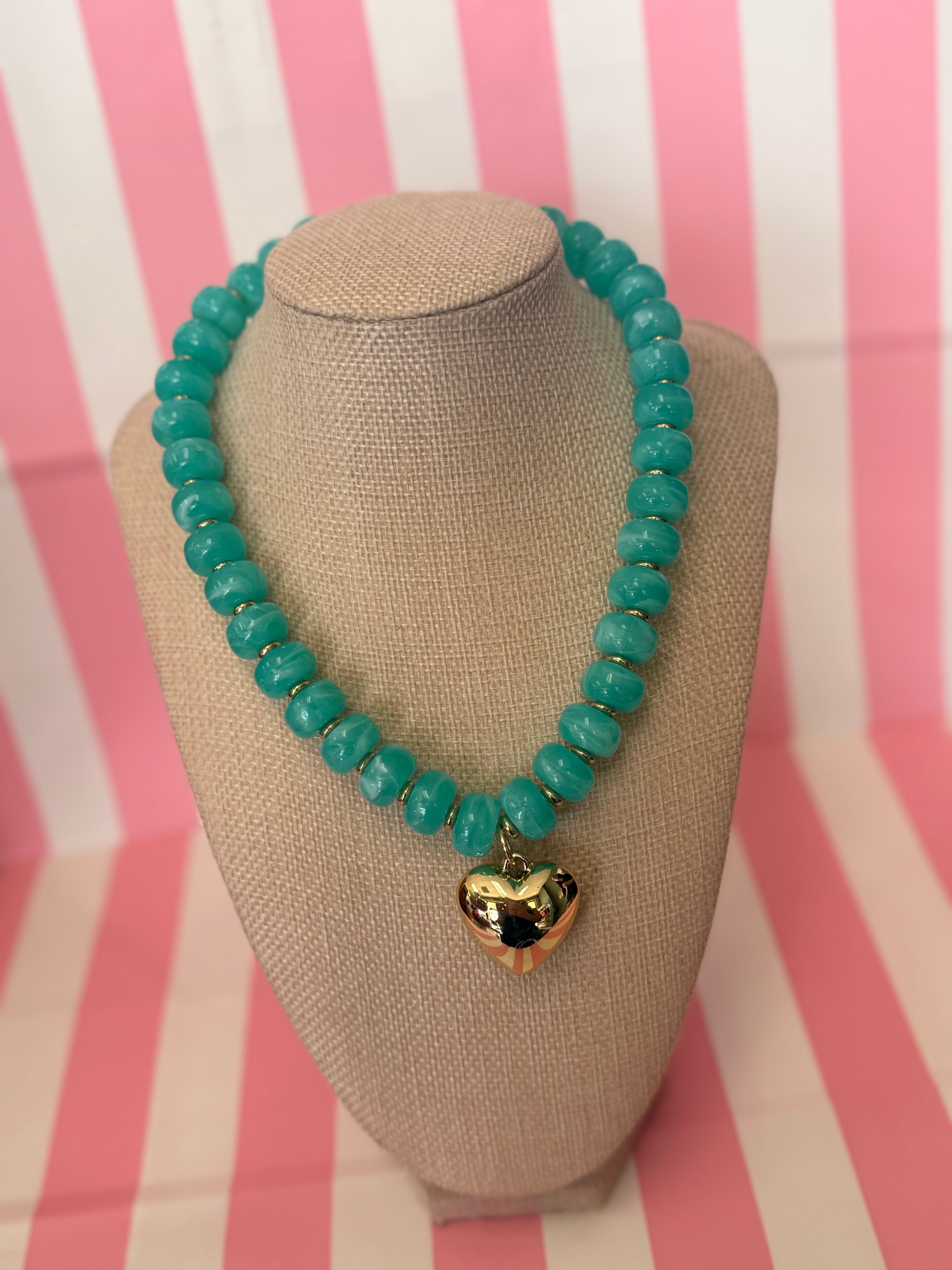 Bubble Big Heart Necklace