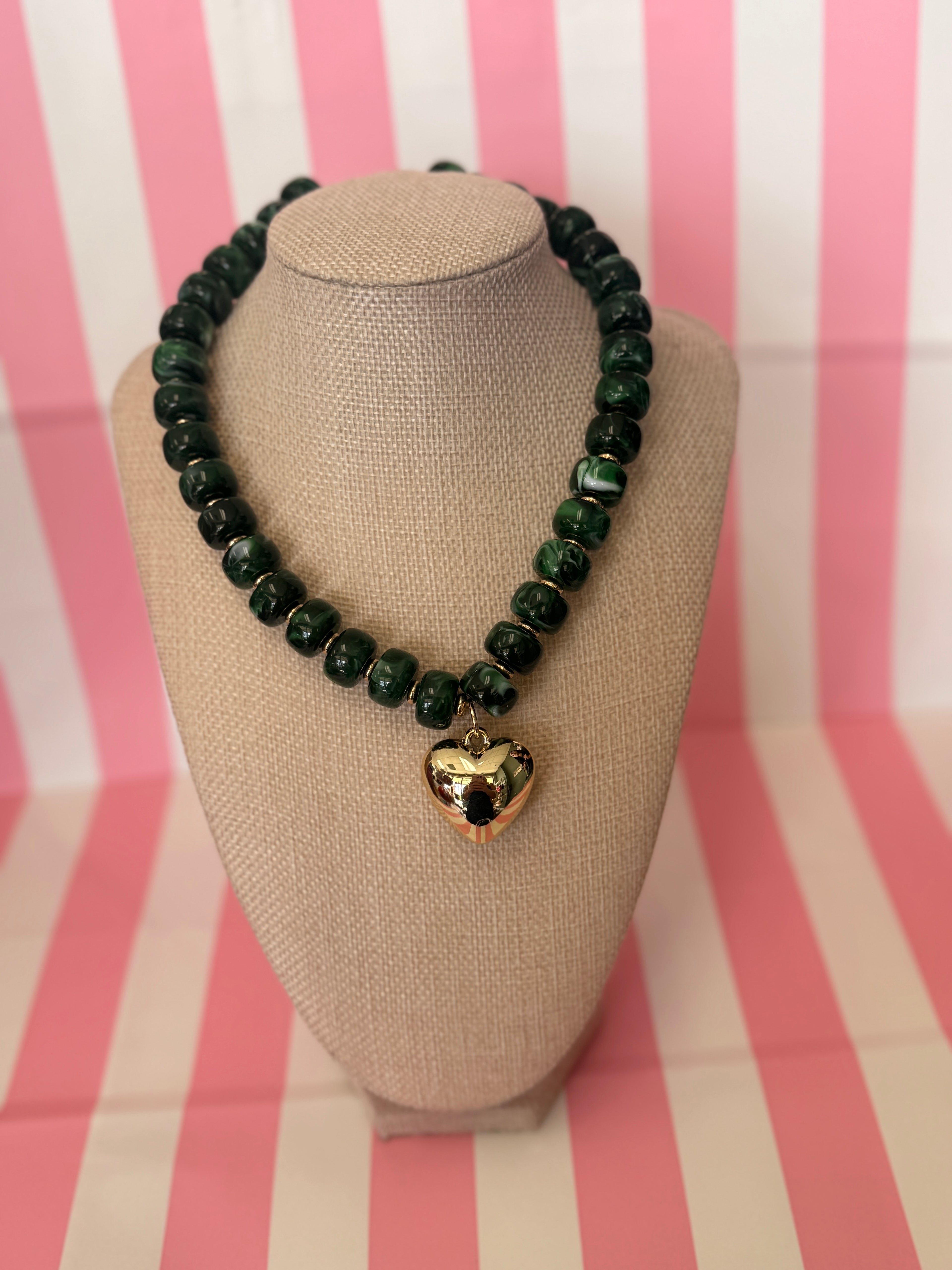 Bubble Big Heart Necklace