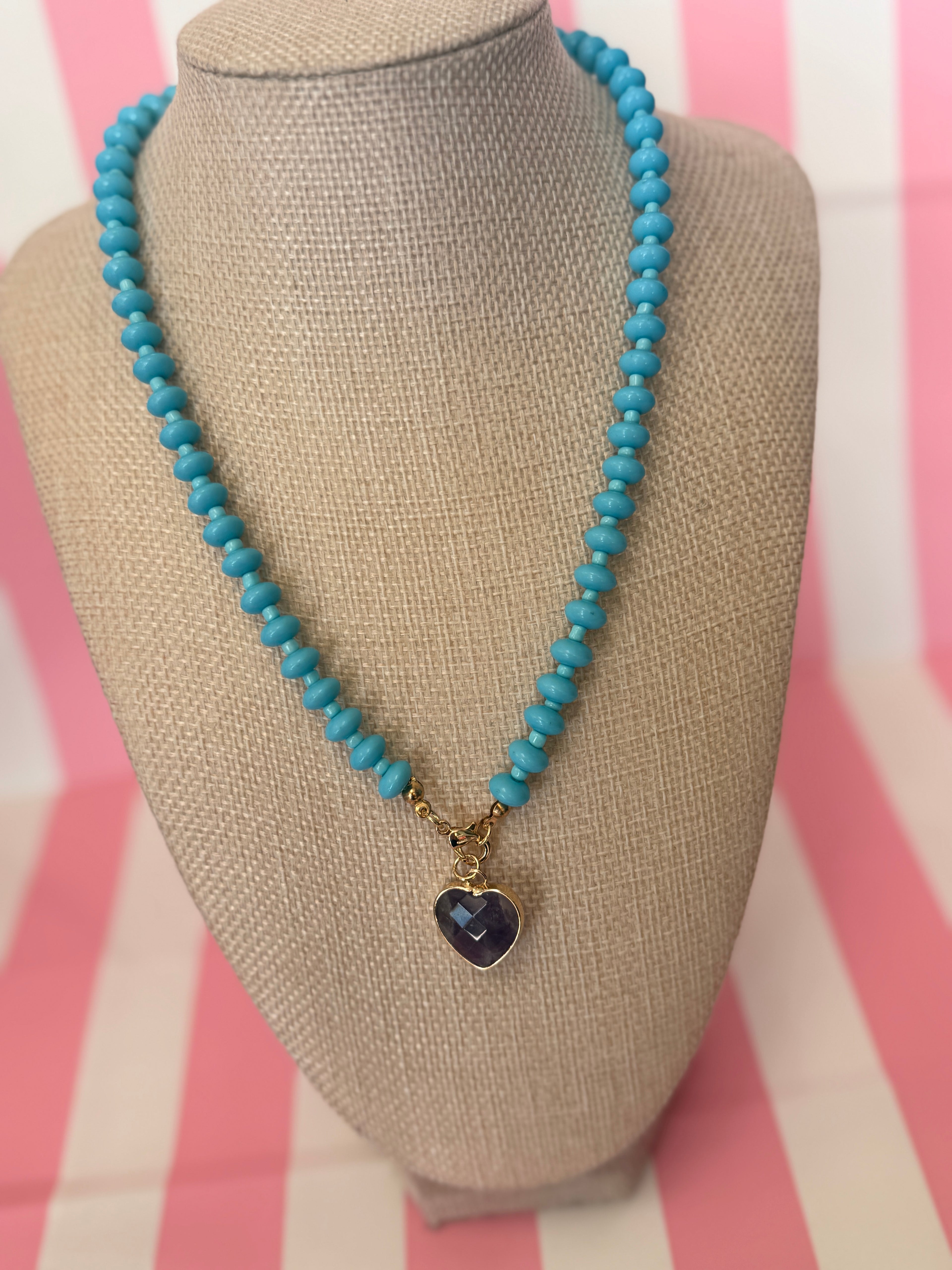 Beaded Heart Necklace