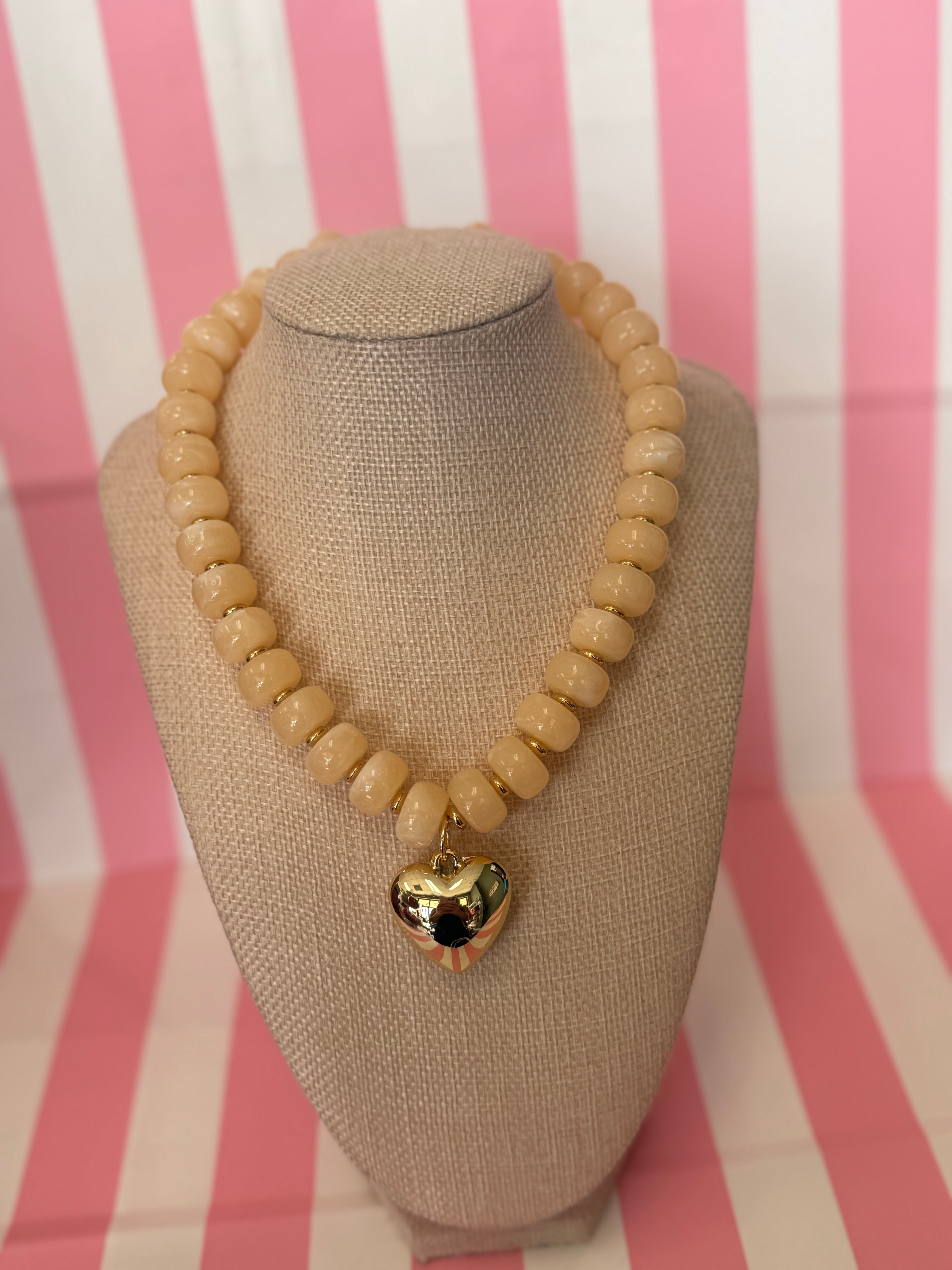 Bubble Big Heart Necklace