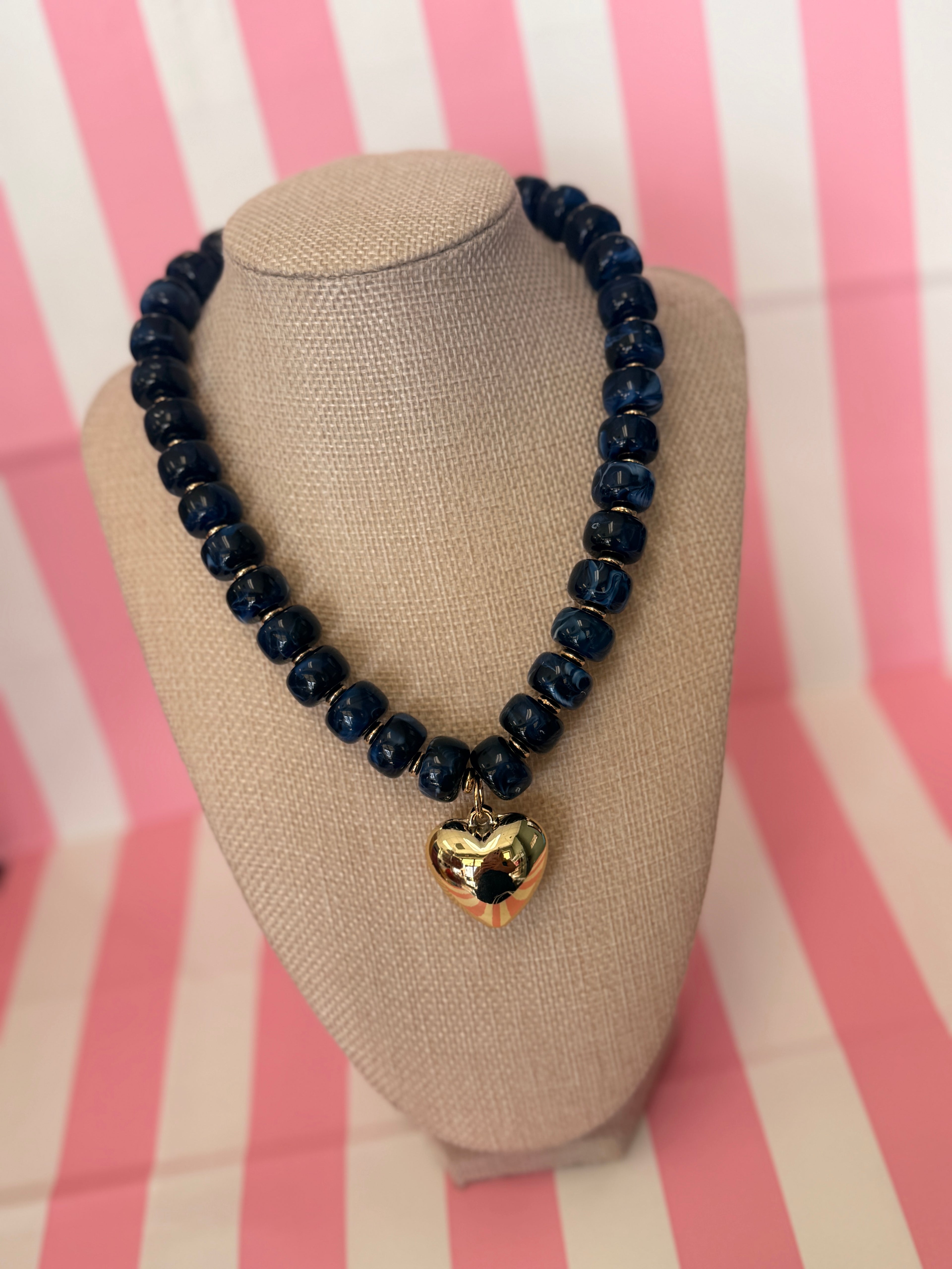 Bubble Big Heart Necklace