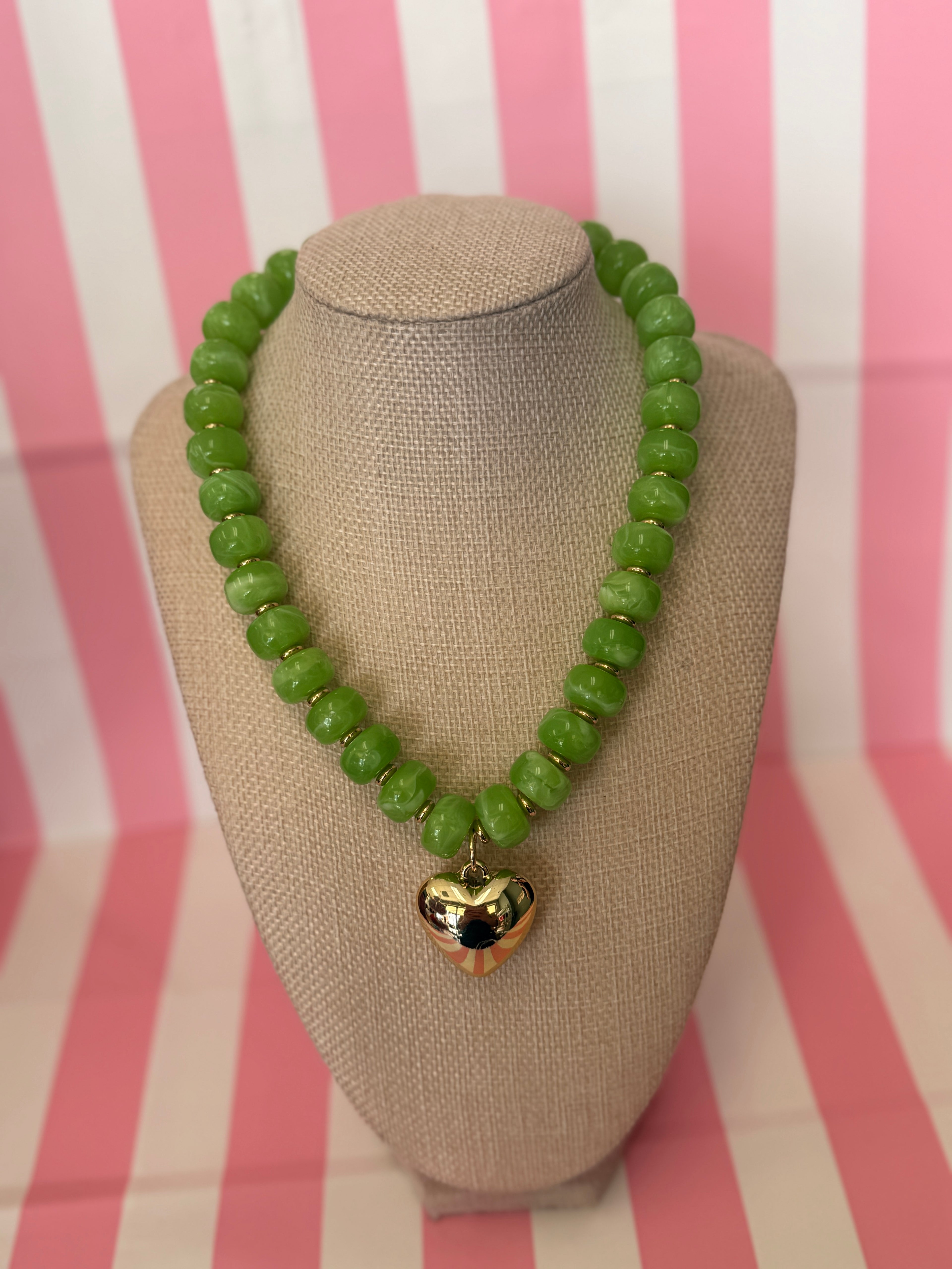 Bubble Big Heart Necklace