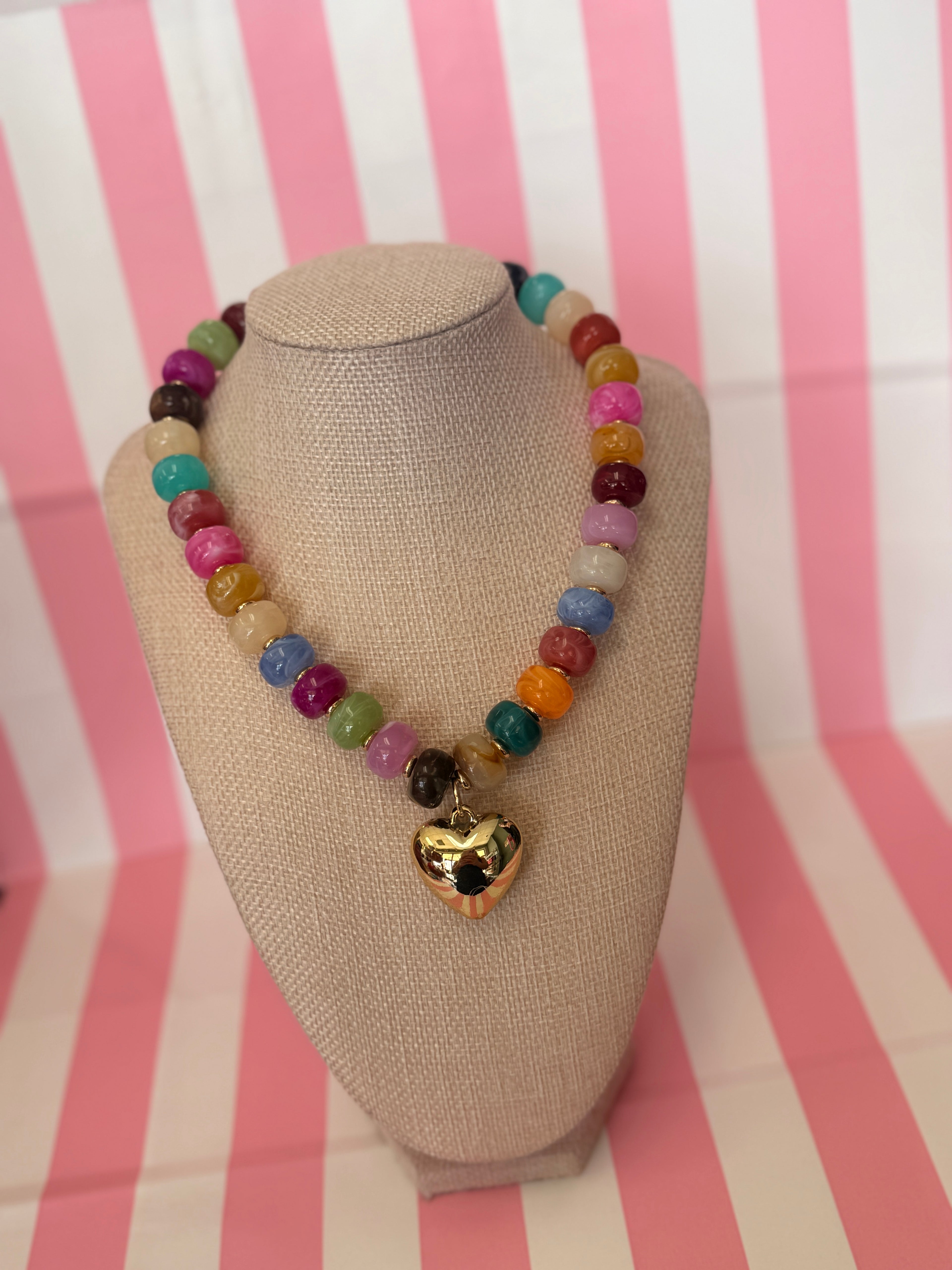 Bubble Big Heart Necklace