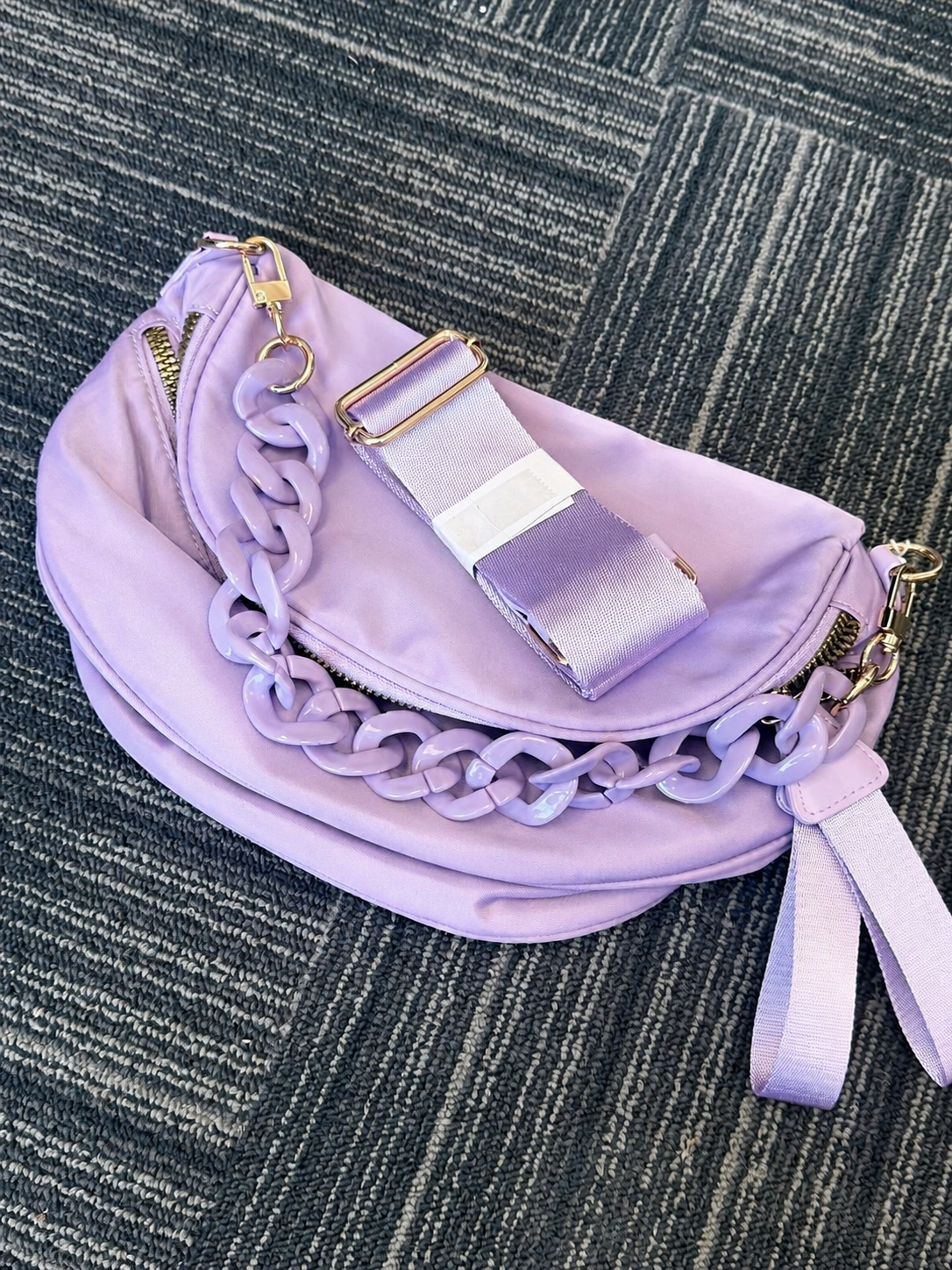 Crossbody Bum Bag with Matching Chain