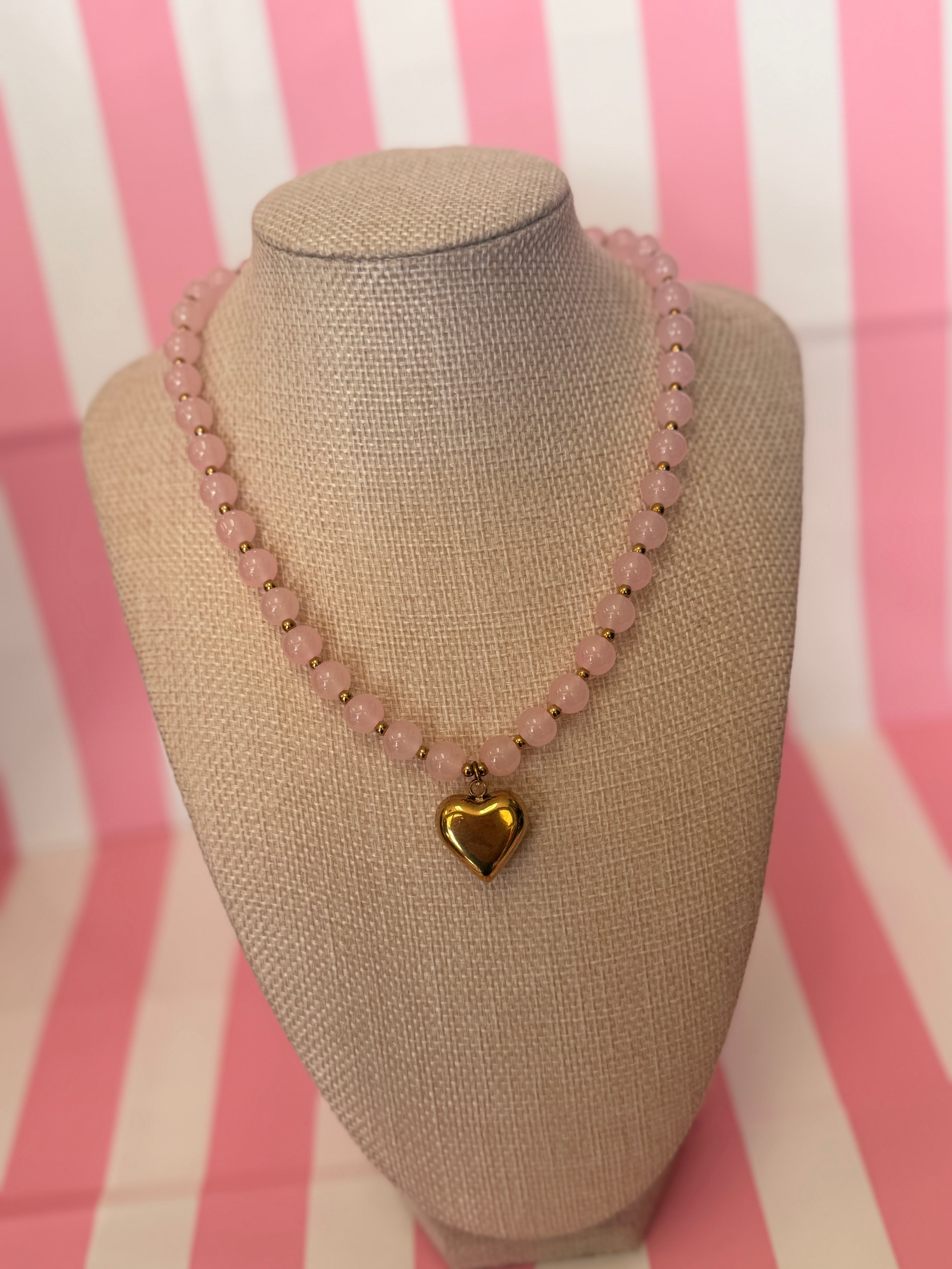 Small Bubble Heart Necklace