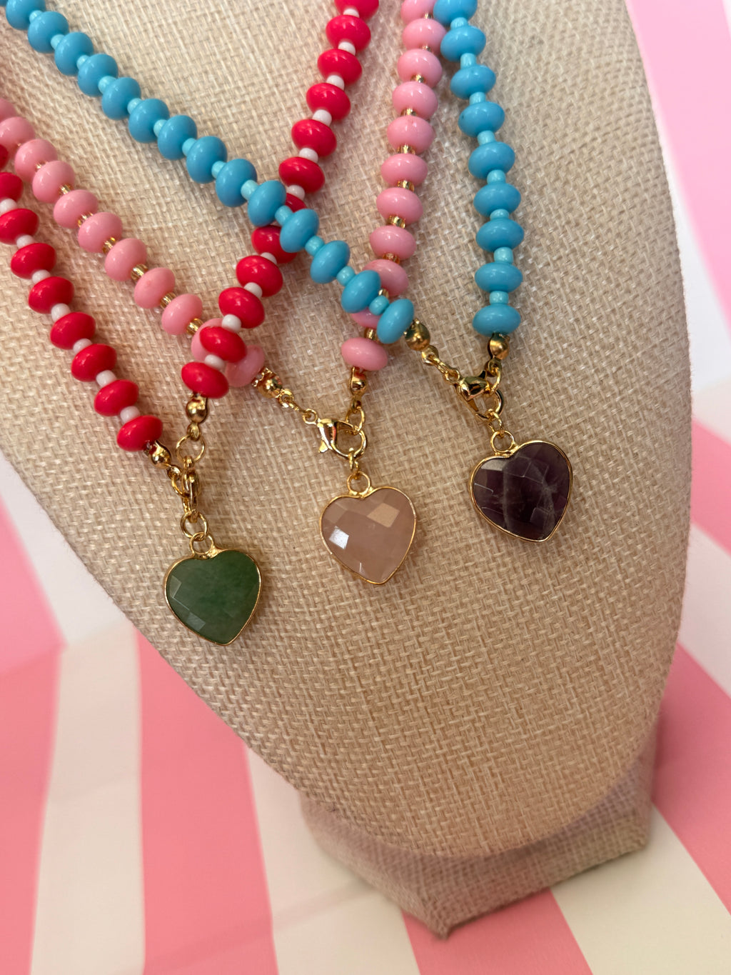 Beaded Heart Necklace