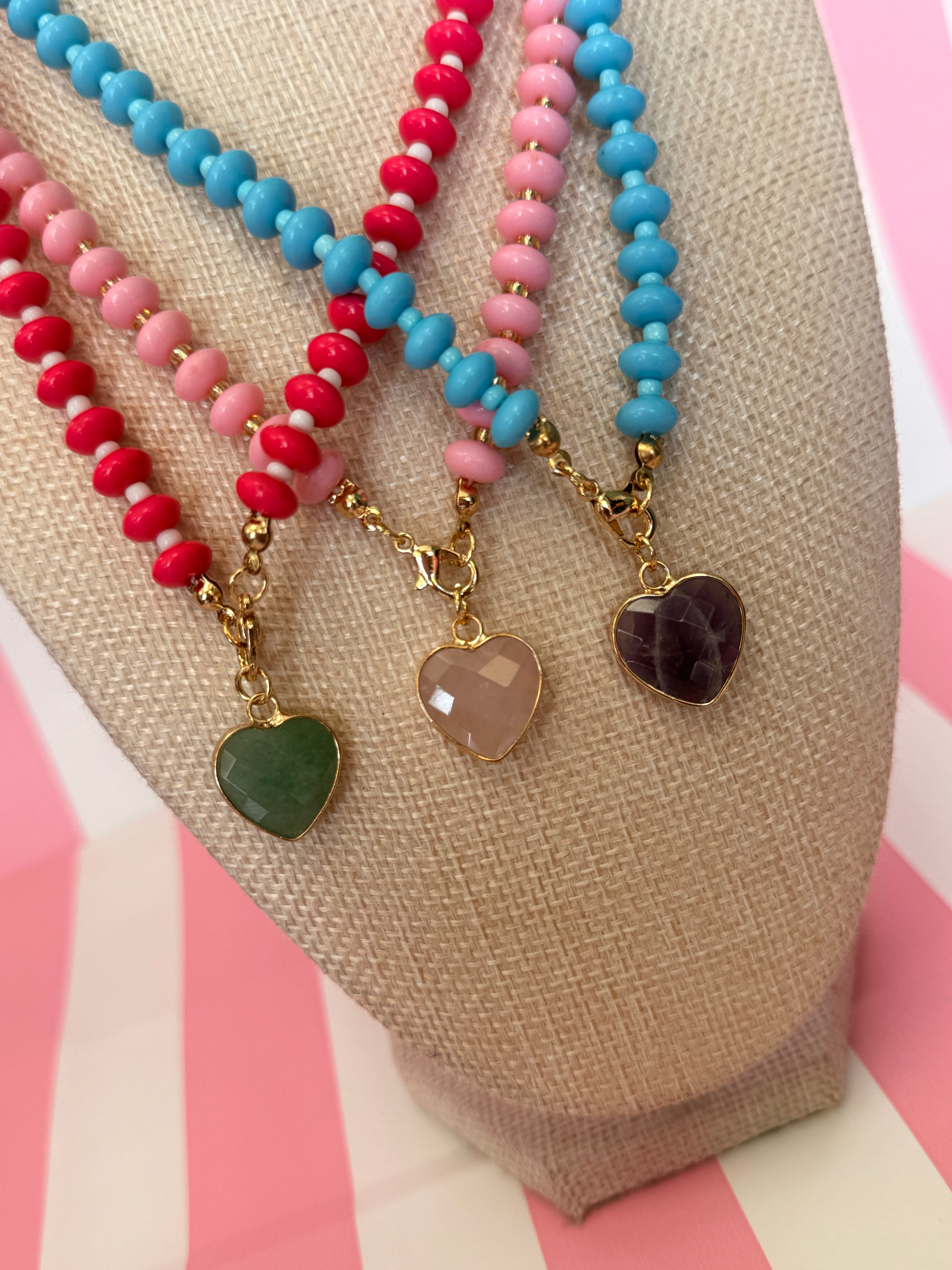 Beaded Heart Necklace