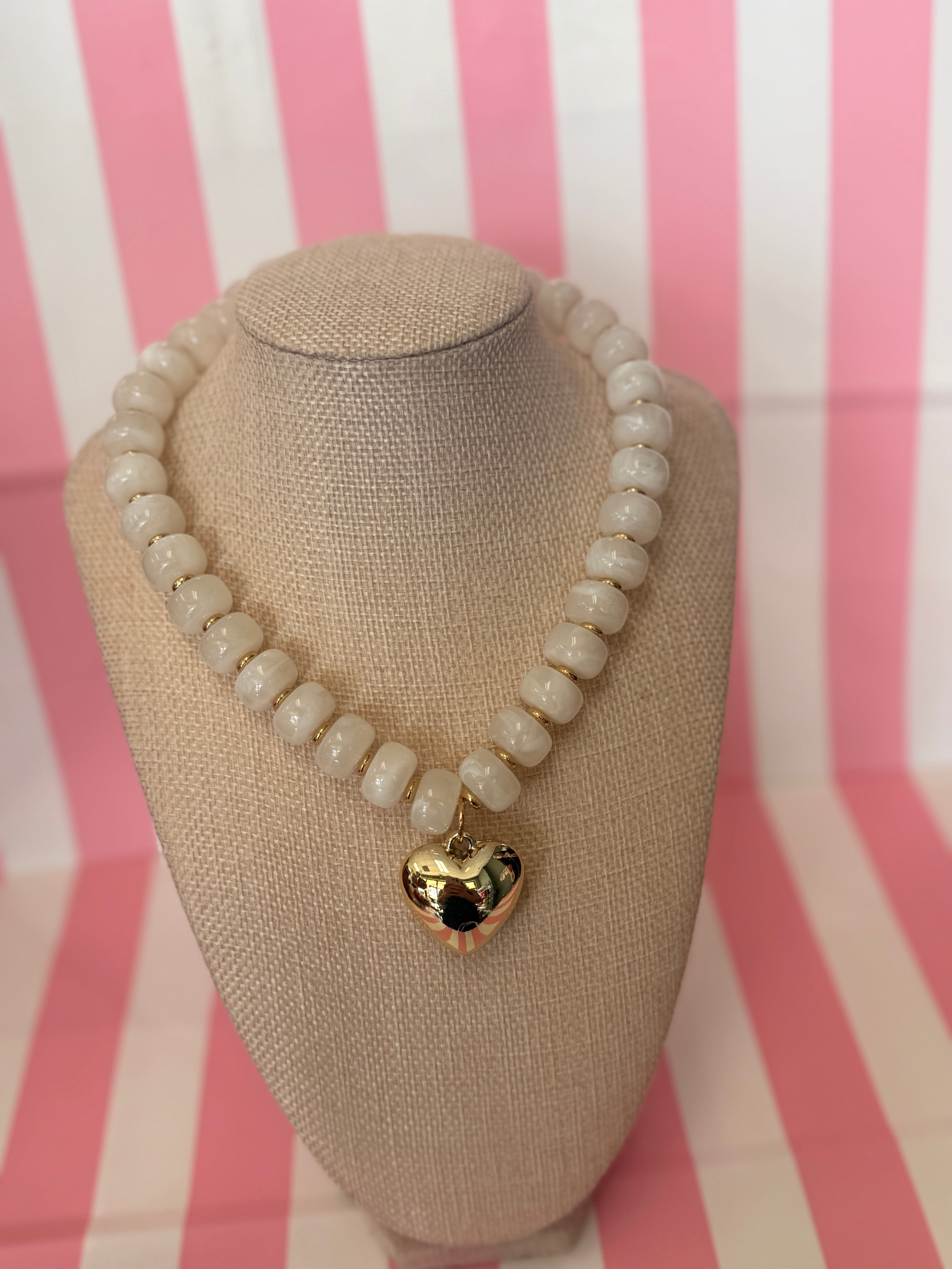 Bubble Big Heart Necklace