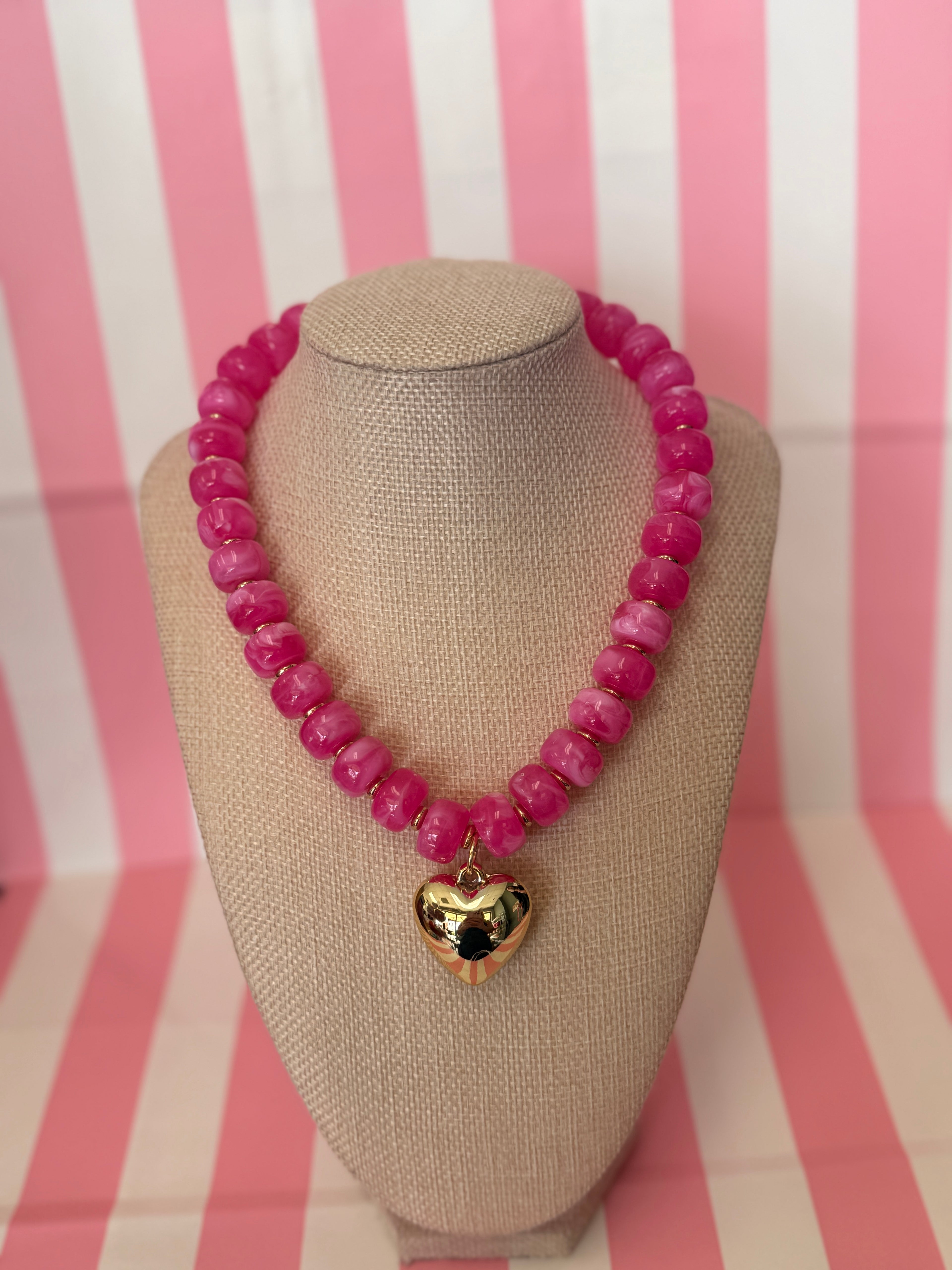 Bubble Big Heart Necklace