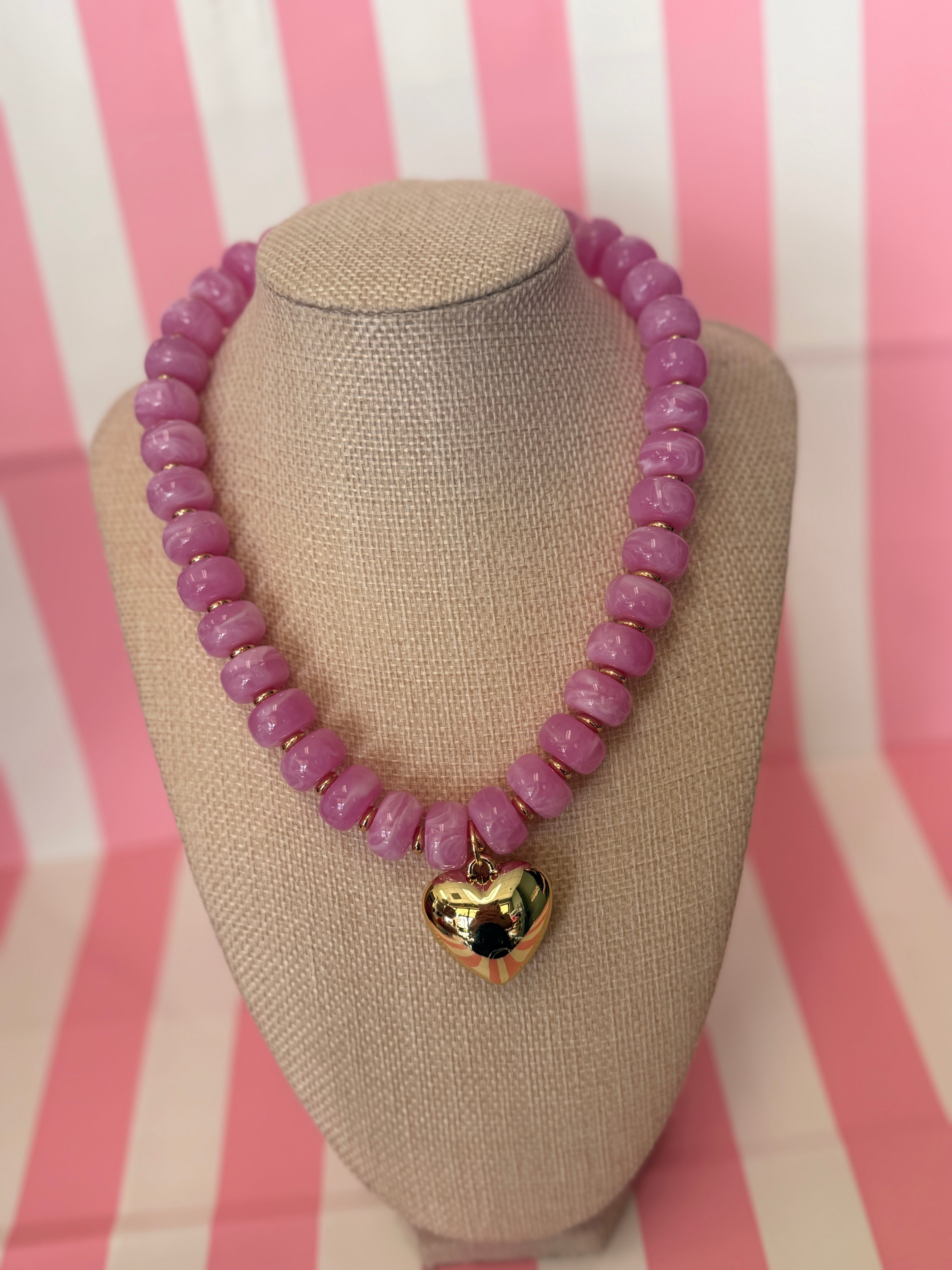 Bubble Big Heart Necklace