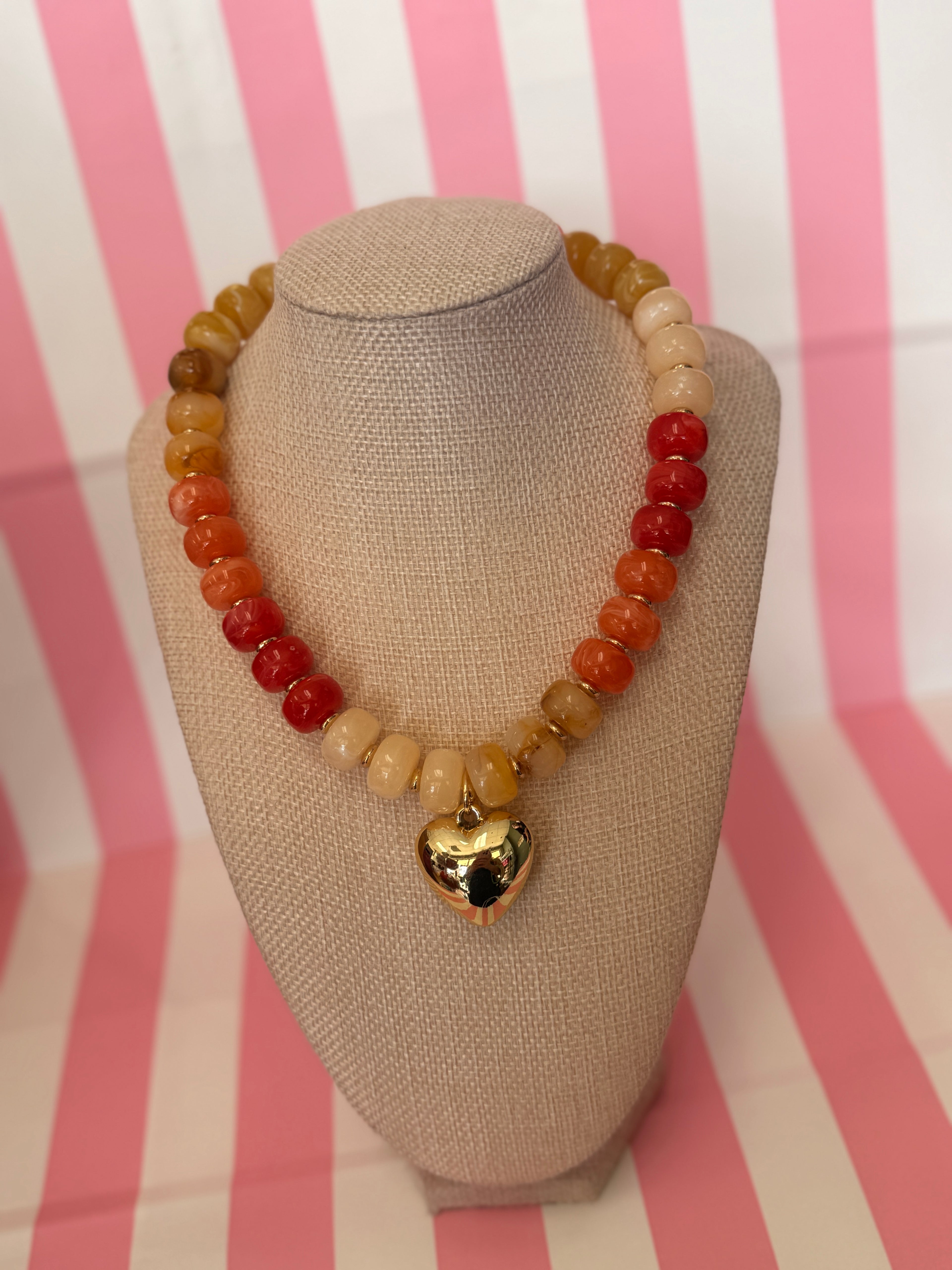 Bubble Big Heart Necklace