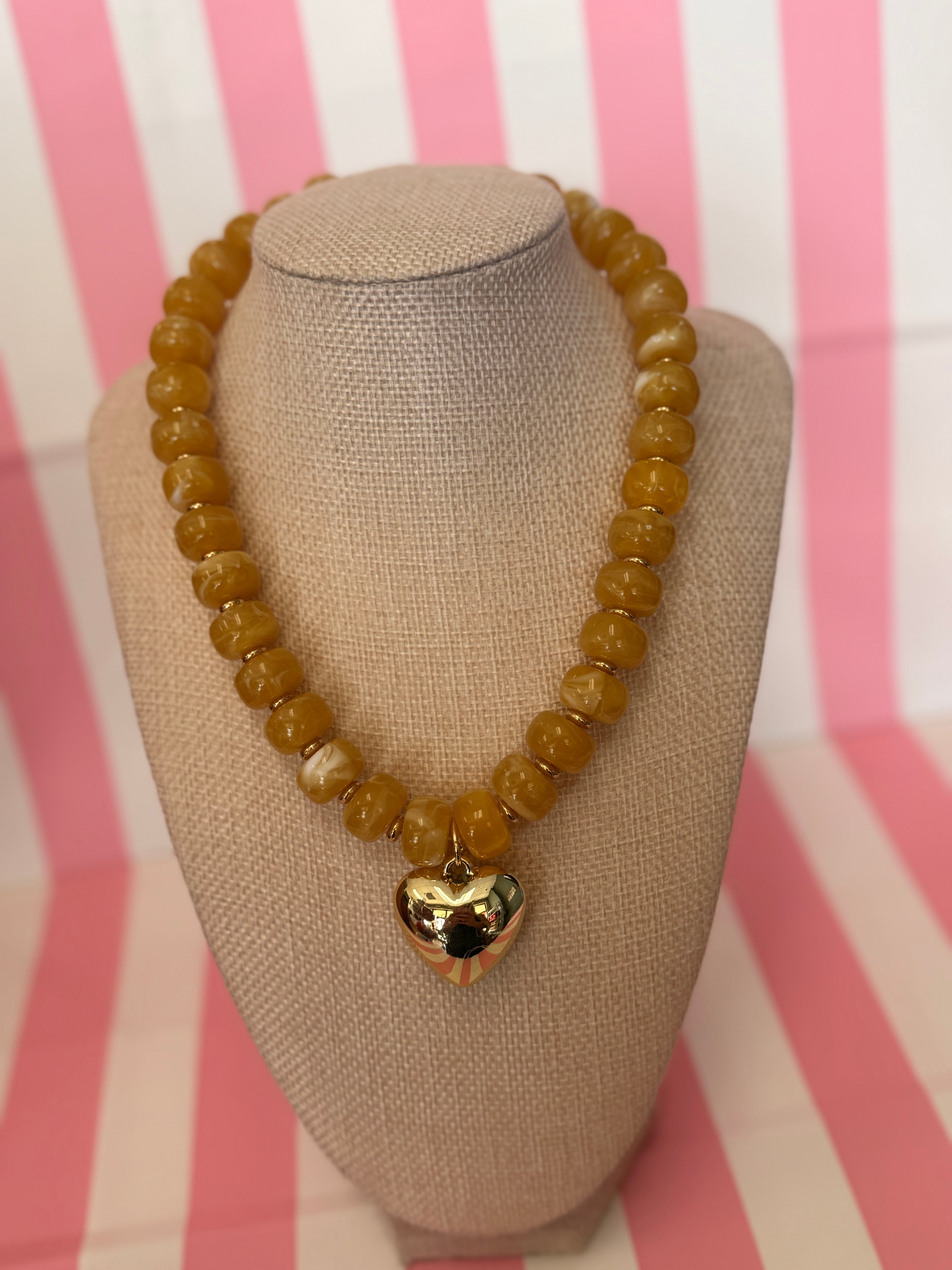 Bubble Big Heart Necklace