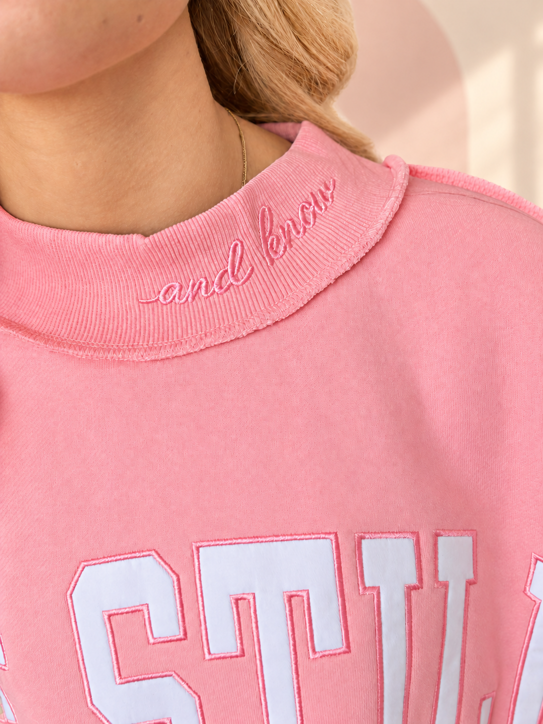 Be Still Pink Mockneck